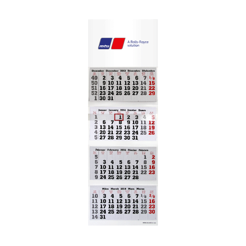 4-Month Wall Calendar 2026